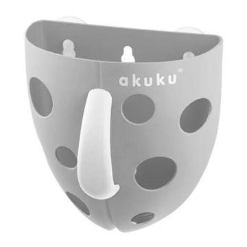 Akuku játék tároló doboz fürdőbe – szürke
