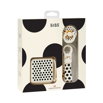 BIBS Studio Polka ajándékcsomag (Krémfehér/Fekete)