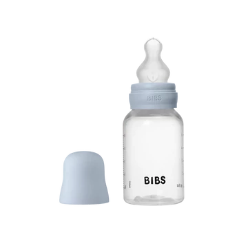 BIBS cumisüveg szilikon cumifejjel - Pasztellkék 150 ml