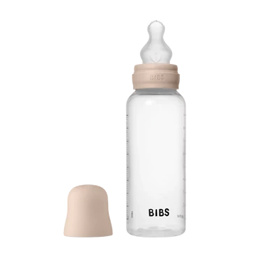 BIBS cumisüveg szilikon cumifejjel - Púderrózsaszín 270 ml