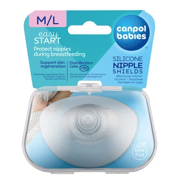 Canpol babies EasyStart szilikon bimbóvédő M/L méret - 2 db