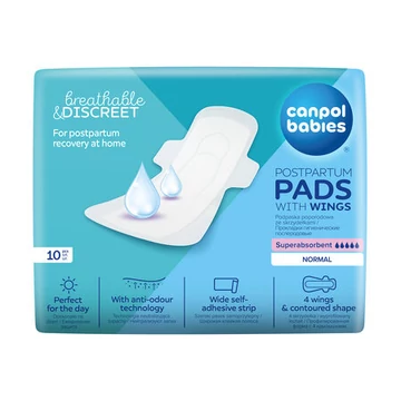 Canpol babies szülés utáni nappali szárnyas betét - 10 db