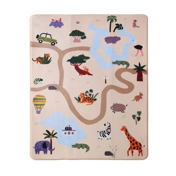 Hakuna Matte memóriahabos puha gyerekszőnyeg 160x120 cm - Szafari túra