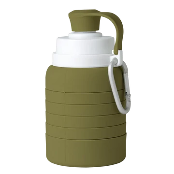 Mininor összecsukható szilikon kulacs – 200–500 ml (moha szín)