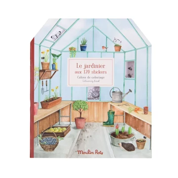 Moulin Roty - Matricázó és színező album - Kiskertem