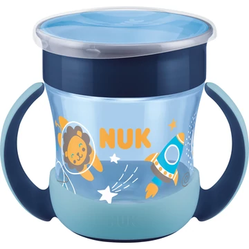 Nuk Mini Magic Cup Night 6+ hó 160ml - csöpögésmentes itatópohár (kék)