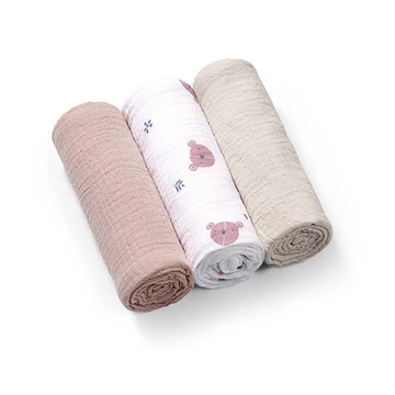 3 db-os BabyOno muszlin pelenka csomag - pasztell