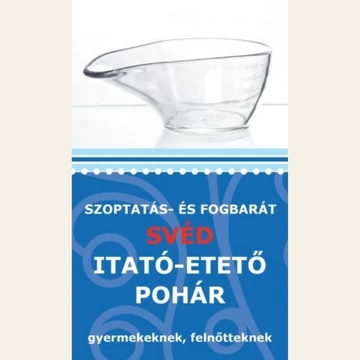 Szoptatás- és fogbarát svéd itató-etető pohár