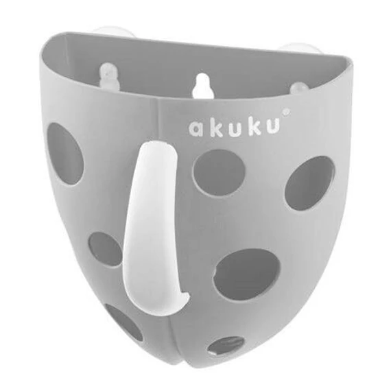 Akuku játék tároló doboz fürdőbe – szürke