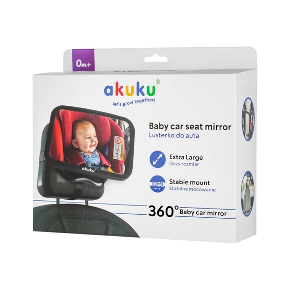 Akuku 360°-ban forgatható autóülés tükör