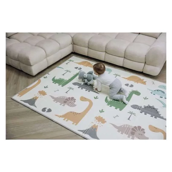 FreeOn összehajtható játszószőnyeg szegéllyel 200x150 cm - Magic Dino
