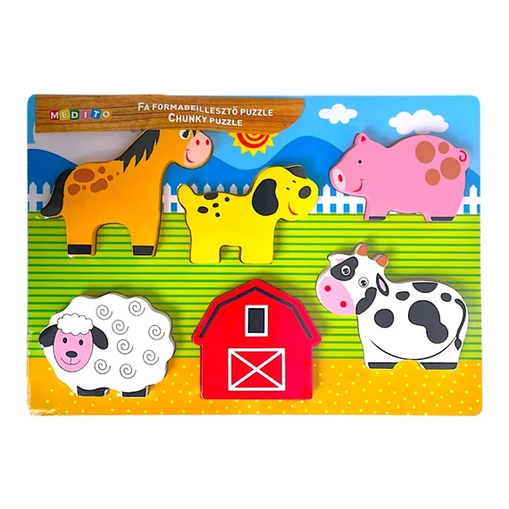 Fa 3D kirakó – Farm állatok