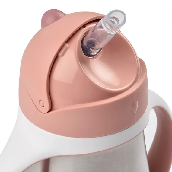 Béaba 250 ml-es szívószálas ivópohár - rozsdamentes acél (több színben)