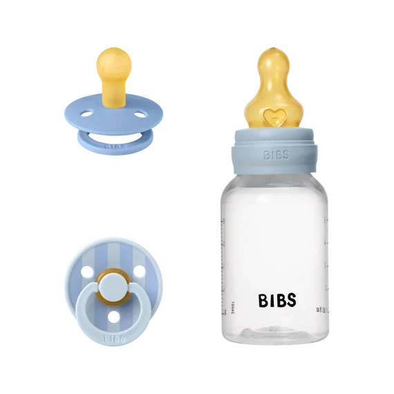 BIBS Szia, baba! ajándékcsomag (Pasztellkék)