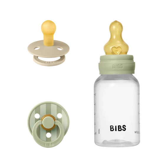 BIBS Szia, baba! ajándékcsomag (Zsálya)