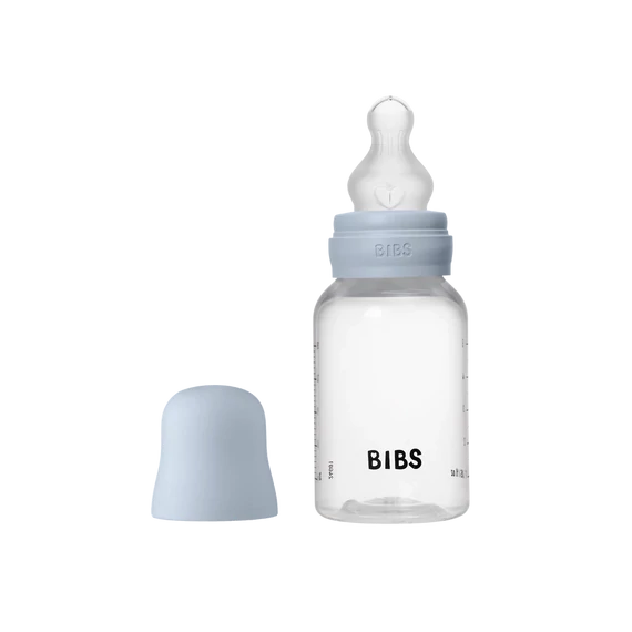 BIBS cumisüveg szilikon cumifejjel - Pasztellkék 150 ml