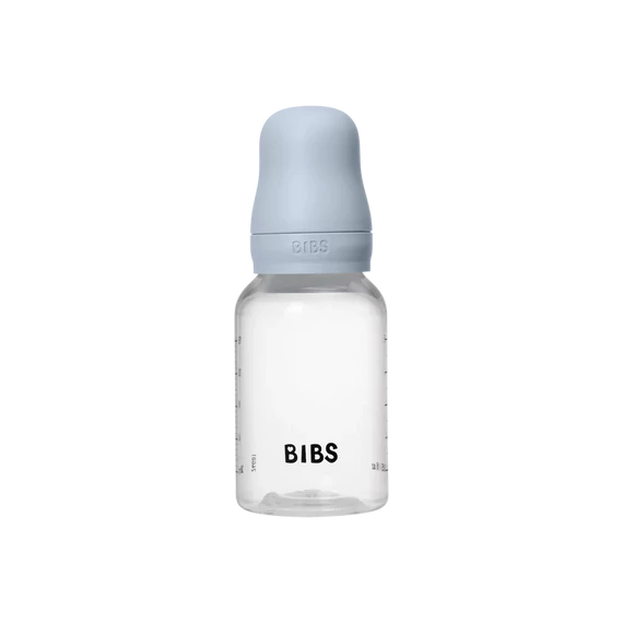BIBS cumisüveg szilikon cumifejjel - Pasztellkék 150 ml
