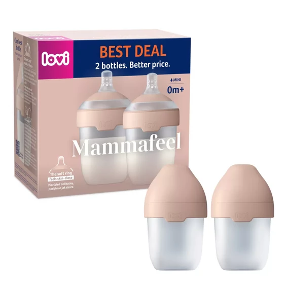 Lovi MAMMAFEEL 2 db-os cumisüveg szett 0+ hó - 150ml