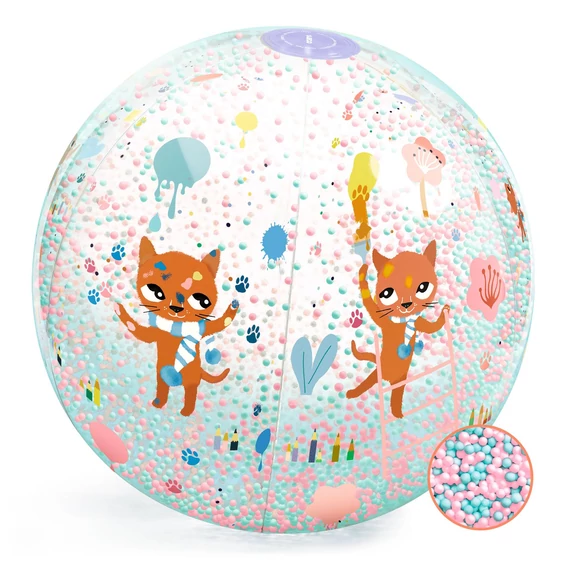 Djeco Felfújható strandlabda, 35 cm - Cicatappancs