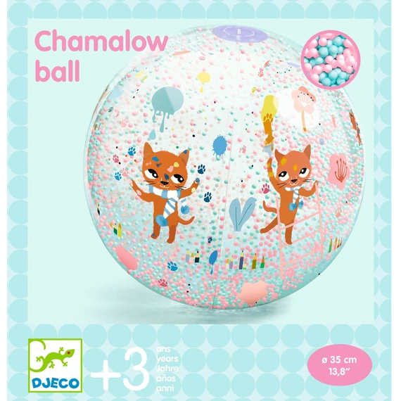 Djeco Felfújható strandlabda, 35 cm - Cicatappancs