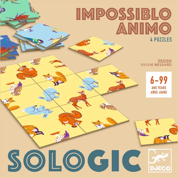 Djeco Sologic Logikai játék - Lehetetlen - Állatok - Animo
