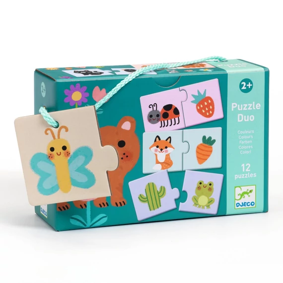 Djeco Párosító puzzle - Színpárosító, 24 db-os