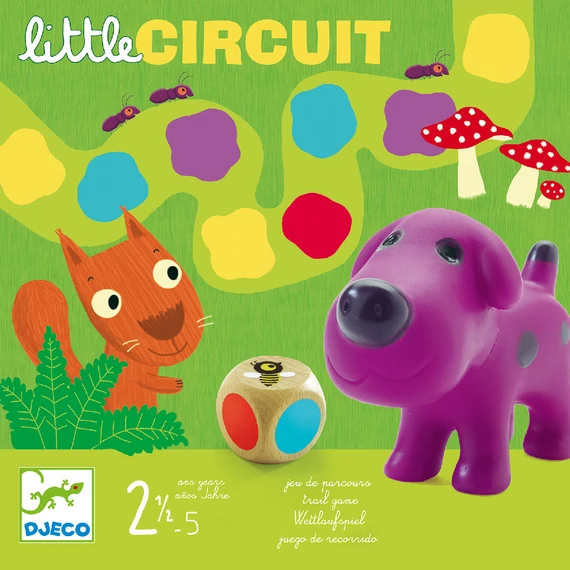 Djeco Little circuit - Színlépegetős társasjáték