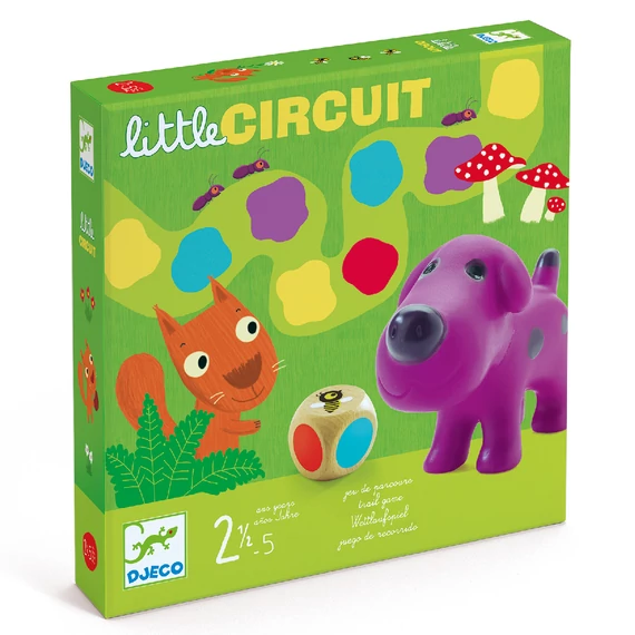 Djeco Little circuit - Színlépegetős társasjáték