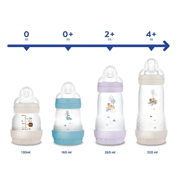 MAM Anti-Colic 260ml-es cumisüveg - 2+ hó (többféle változatban)