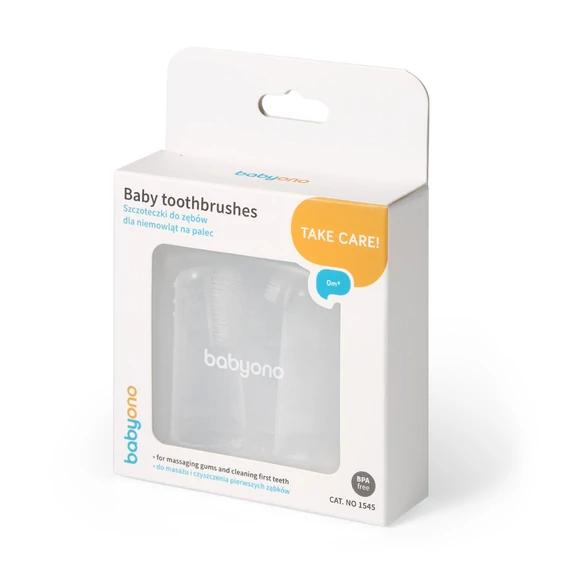 BabyOno 2 db-os fogkefe és ínymasszírozó szett babáknak