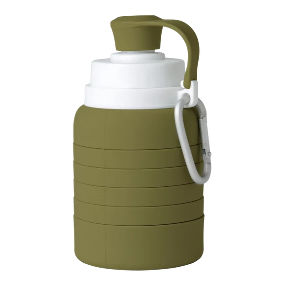 Mininor összecsukható szilikon kulacs – 200–500 ml (moha szín)