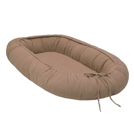 Scamp muszlin babafészek - Light Brown