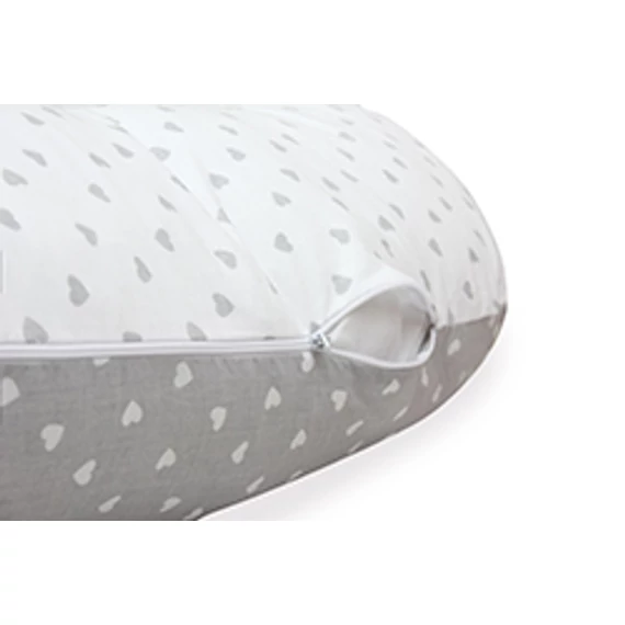 Scamp C alakú testpárna - Little Heart White Gray