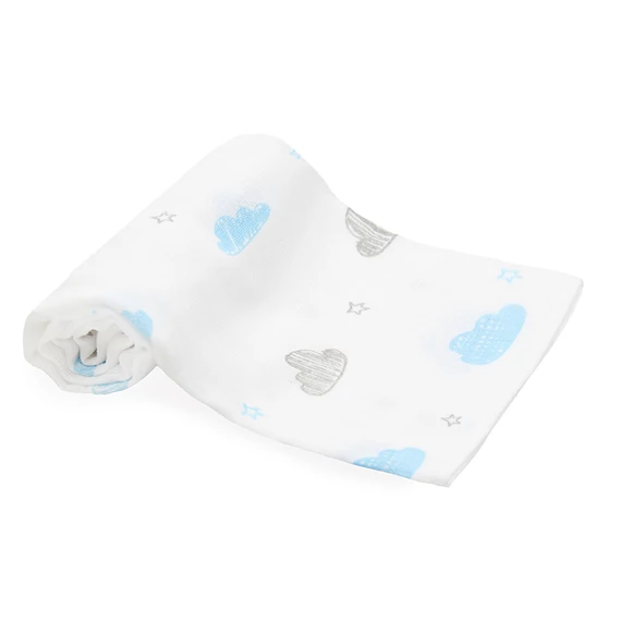 5 db-os Scamp tetra textil pelenka 70x70 cm - kék felhős