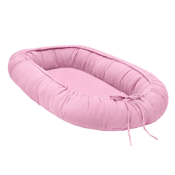 Scamp muszlin babafészek - Rose Blush