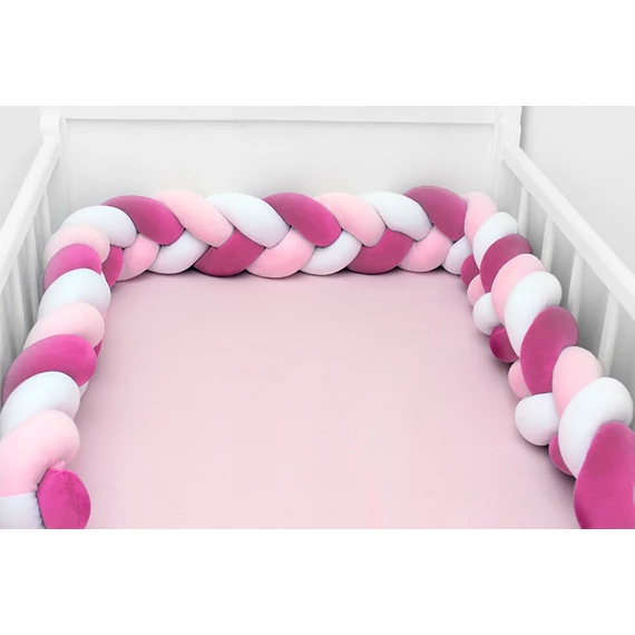 Scamp fonott rácsvédő 210 cm - fehér-rózsaszín-pink