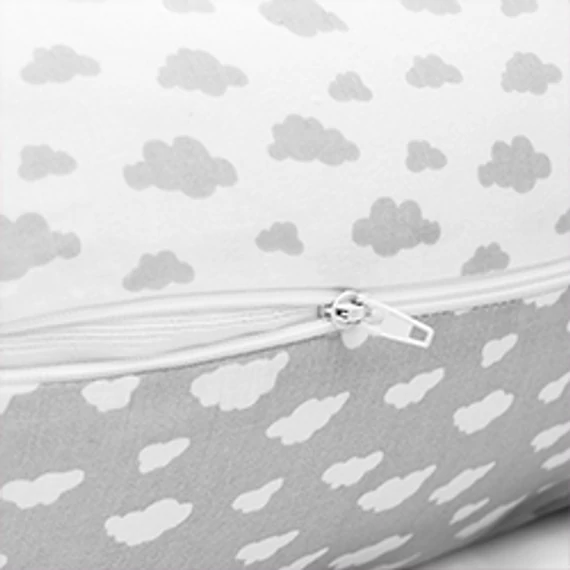 Scamp formázható univerzális szoptatós párna - Little Clouds Gray-White