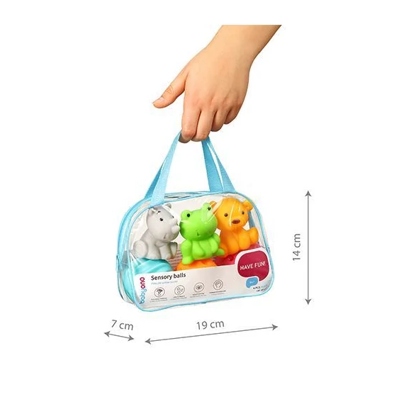 BabyOno érzékszerv fejlesztő játéklabdák - 6 db