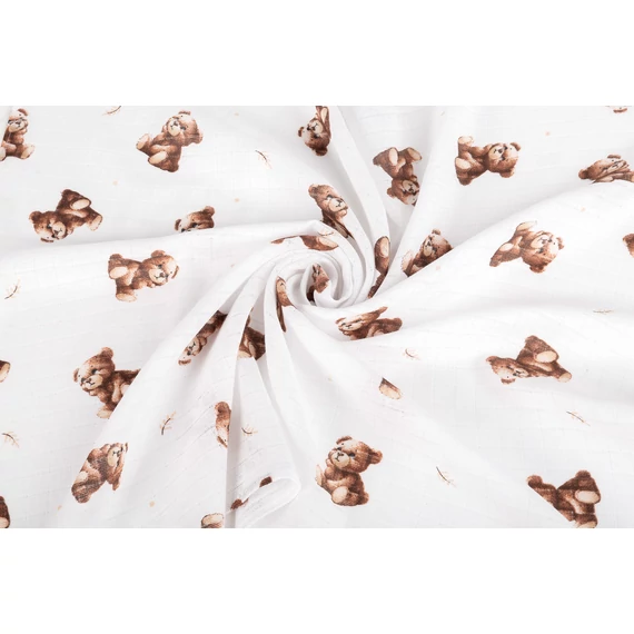 Sensillo Tetra textilpelenka 70×80 cm – Bézs macis (5 db)