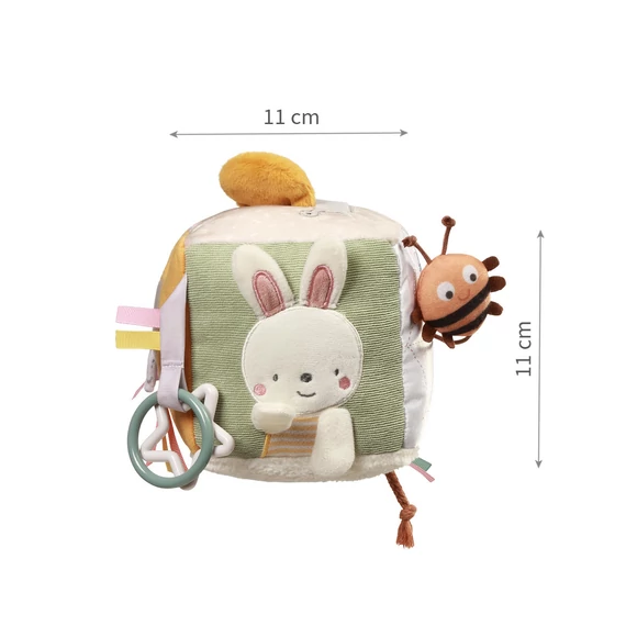 BabyOno puha szenzoros fejlesztőkocka - nyuszis