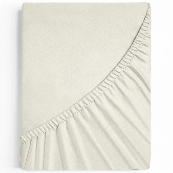 Gumis pamut lepedő 80x160 cm - ekrü