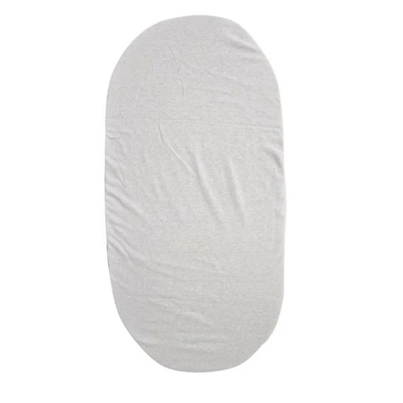 Gumis pamut lepedő mózeskosárhoz 38x80 cm - fehér