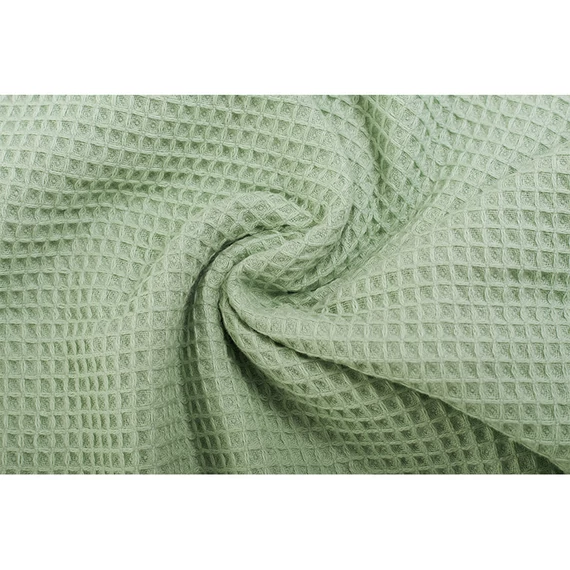 Waffle fürdőlepedő nyuszifülekkel 70x70 cm - zöld