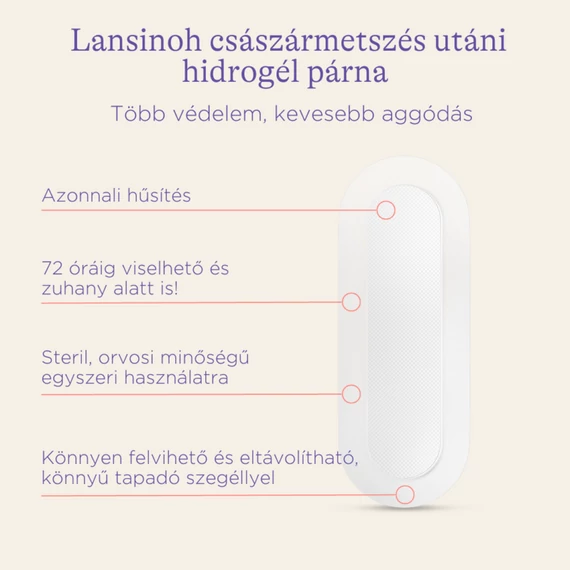 Lansinoh császármetszés utáni hidrogél párna - 2 db