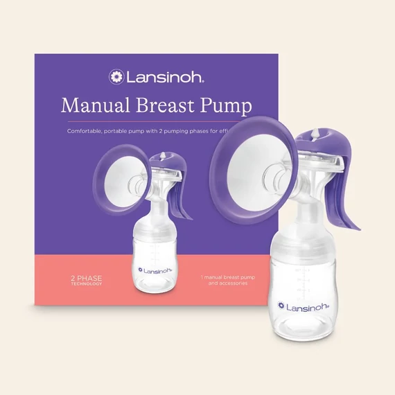 Lansinoh 2 fázisú kézi mellszívó AJÁNDÉK Lansinoh Soothies® regeneráló mellpárnával