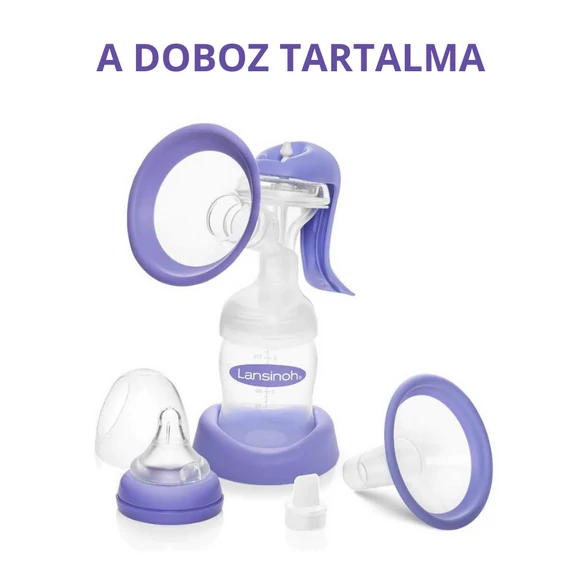 Lansinoh 2 fázisú kézi mellszívó AJÁNDÉK Lansinoh Soothies® regeneráló mellpárnával