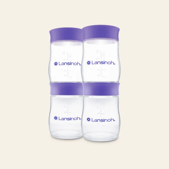 Lansinoh anyatejtároló palack fedéllel - 160ml (4db)