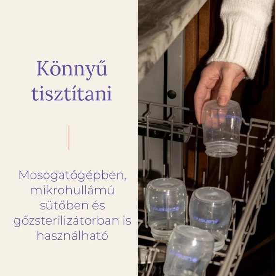 Lansinoh anyatejtároló palack fedéllel - 160ml (4db)