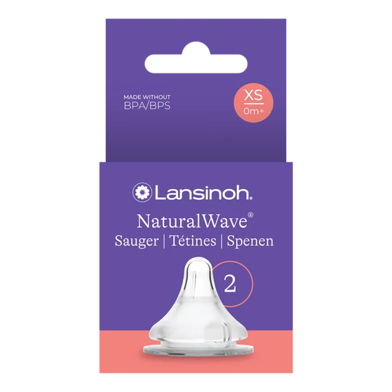Lansinoh extra lassú folyású etetőcumi - 2db