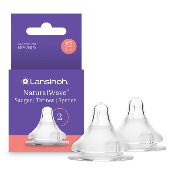 Lansinoh extra lassú folyású etetőcumi - 2db